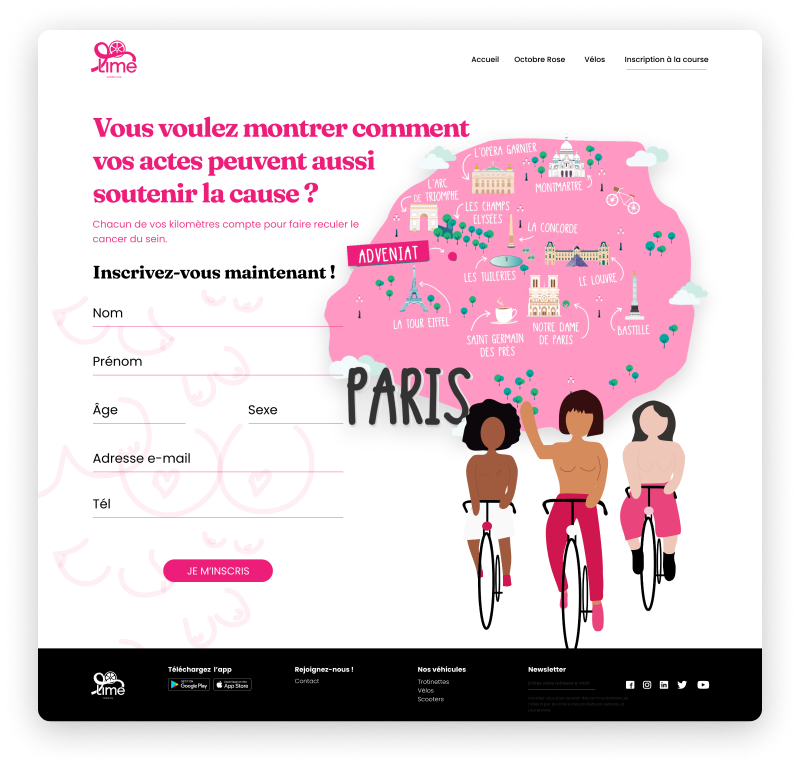 INSCRIPTION À LA COURSE